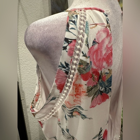 Tahari ASL handkerchief floral midi dress size 4 - Picture 6 of 12